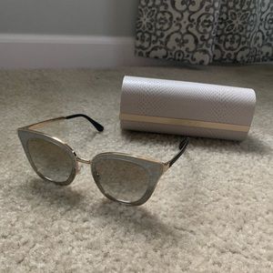 Jimmy choo glitter arm cat eye sunglasses NIB